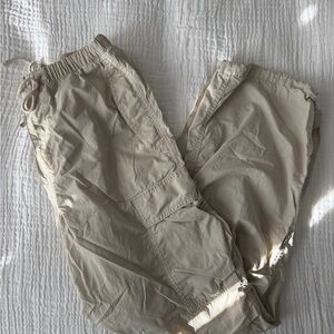 Aritzia TNA Beige Cargo Pants